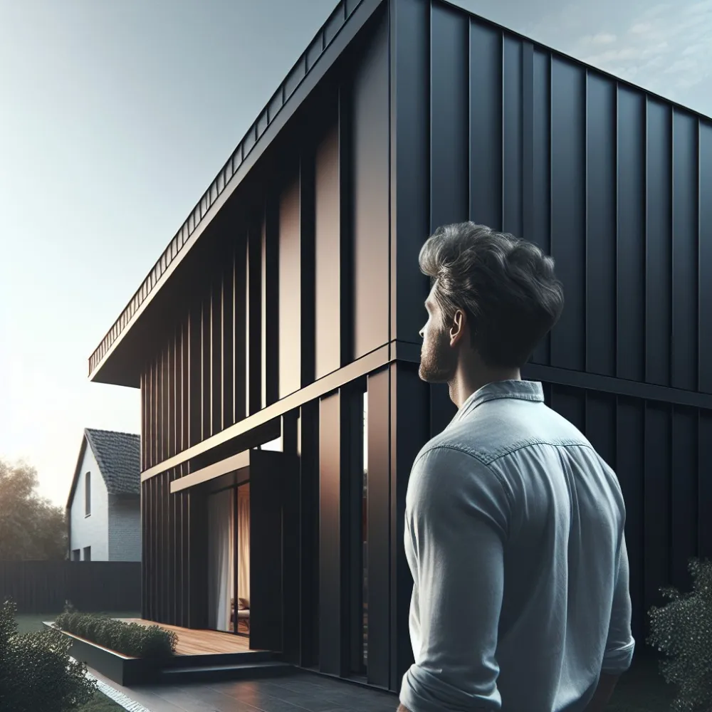 Czarny Dach Okna Antracyt