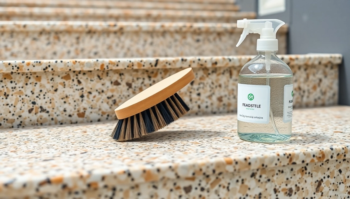 Czym wyczyścić lastryko na schodach