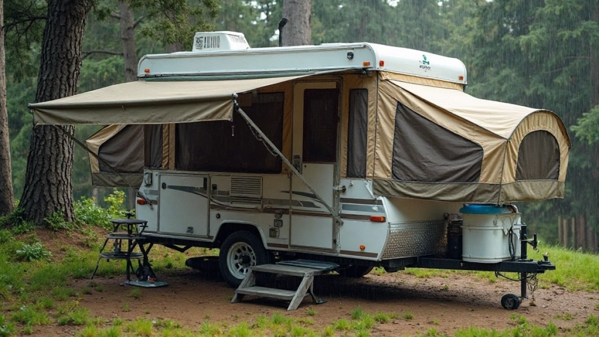 Dodatkowy dach do przyczepy kempingowej