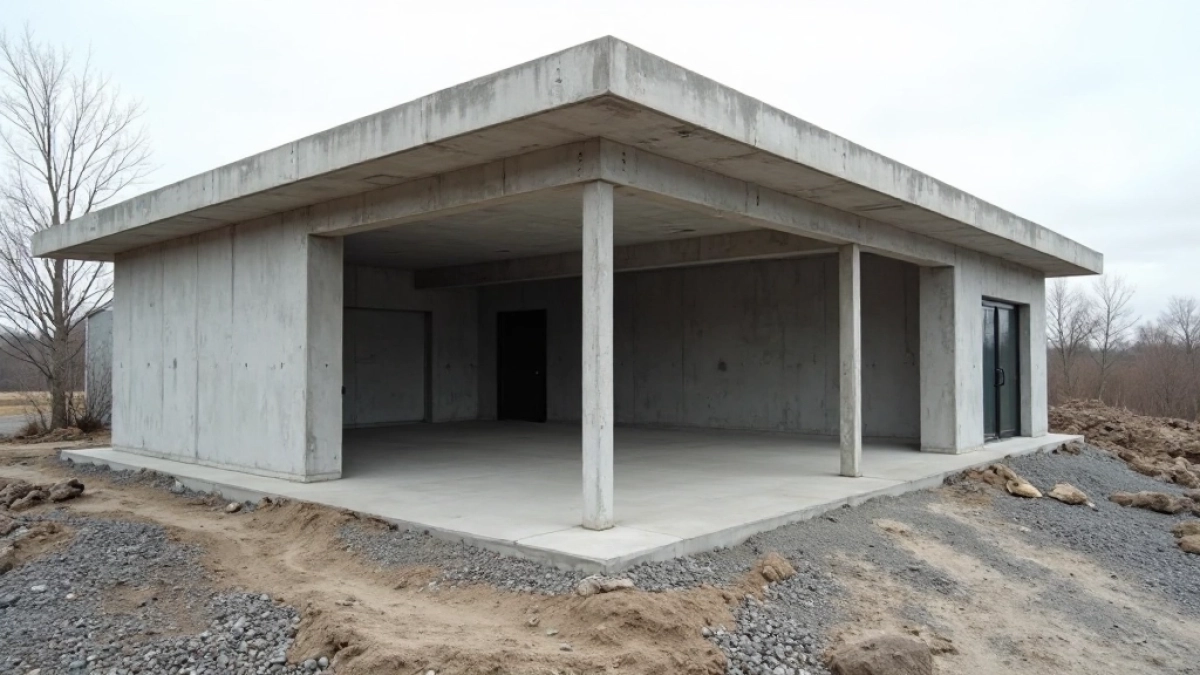 Garaż z płyt betonowych jak zrobić dach