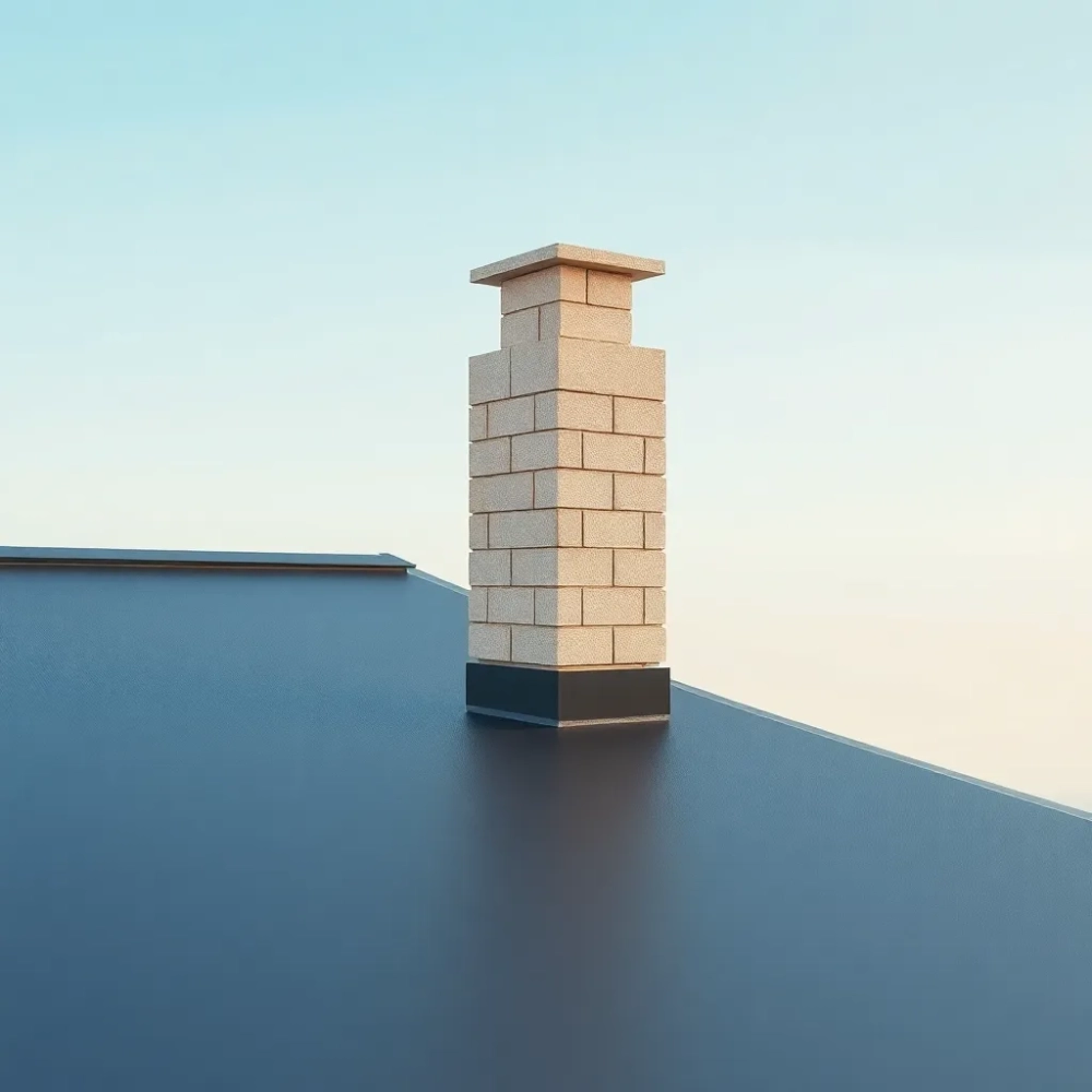 Ile powinien wystawać komin ponad dach płaski