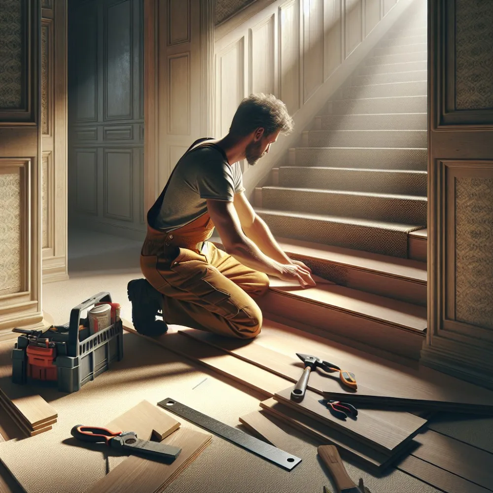 Jak układać panele przy schodach