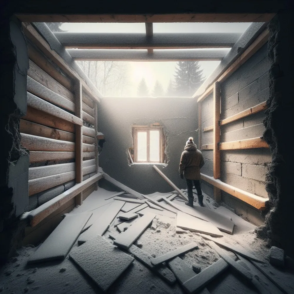 Jak zabezpieczyć dom bez dachu przed zimą