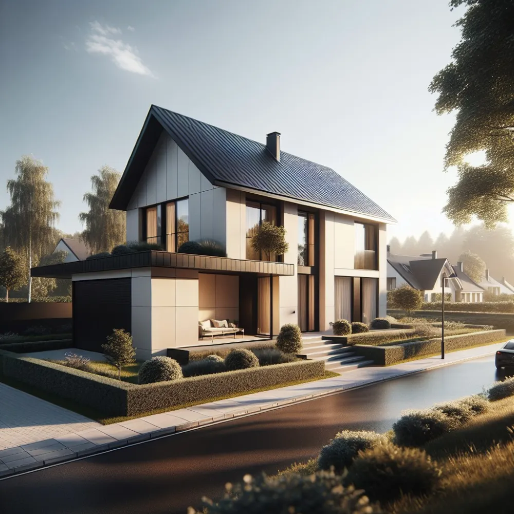 Jaka elewacja do czarnego dachu