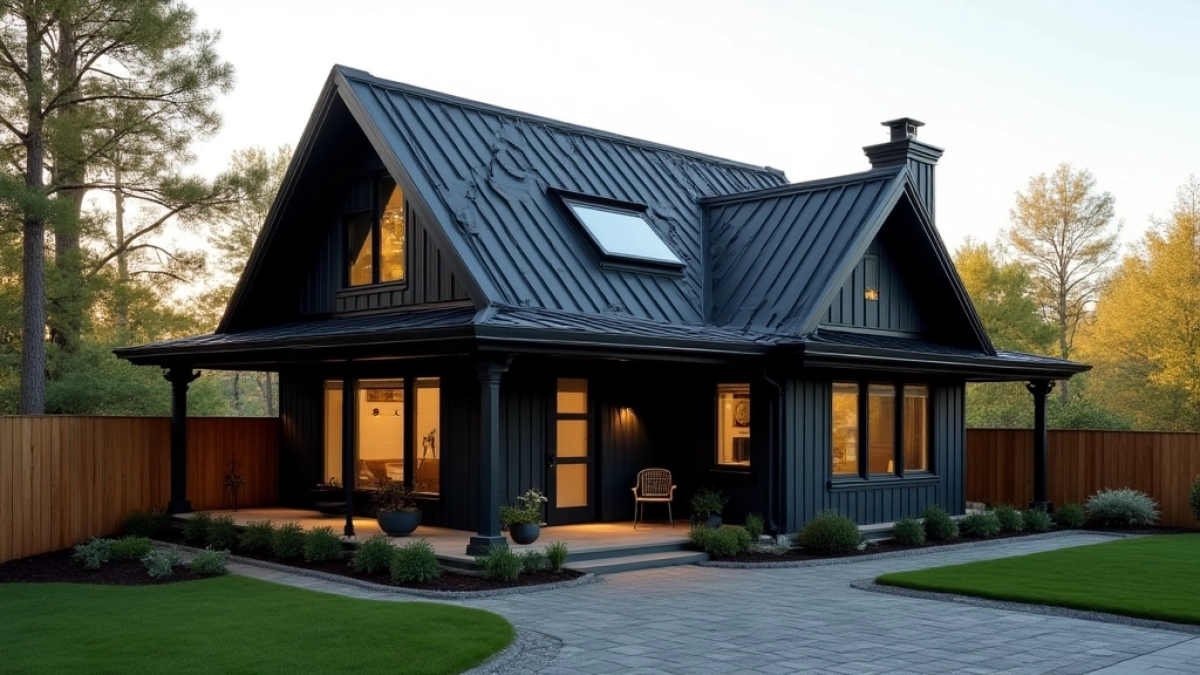 Jaki kolor ogrodzenia do czarnego dachu