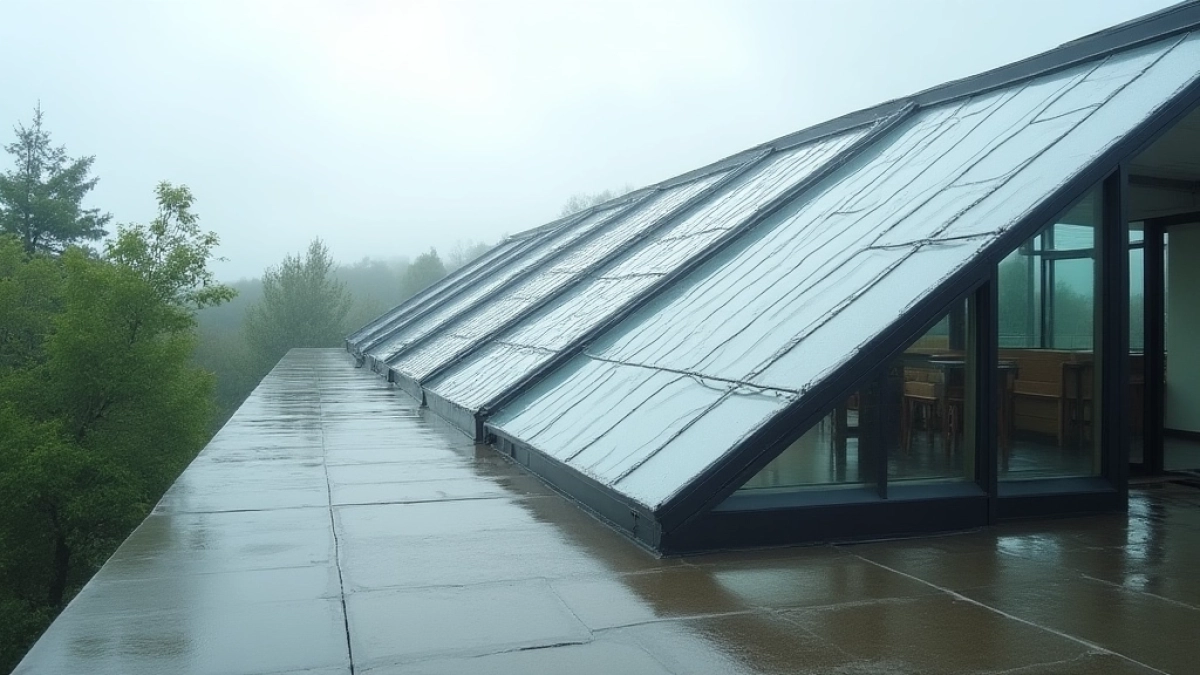 jaki spadek dachu z poliwęglanu