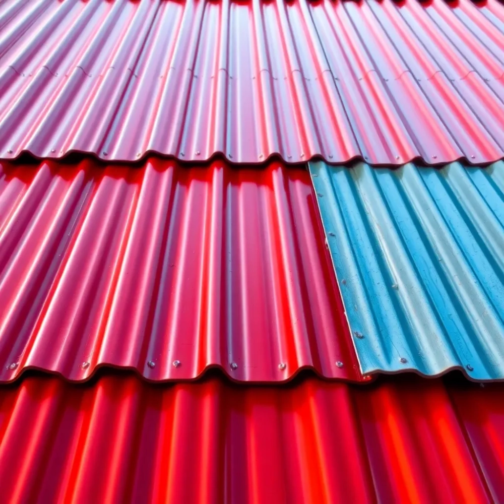 Koszt malowania dachu z blachy