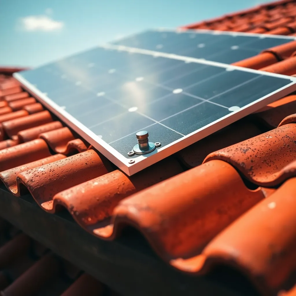 Montaż paneli fotowoltaicznych na dachówce