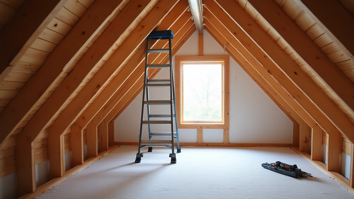 Montaż wyłazu na strych