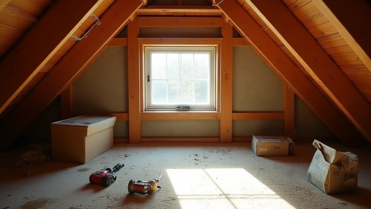 Montaż wyłazu strychowego