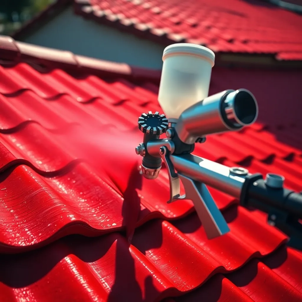 Pistolet natryskowy do malowania dachu