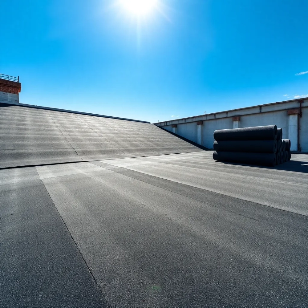 Położenie papy na dachu cena