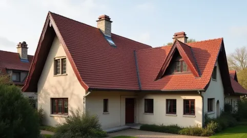 bordowy dach jaki kolor elewacji