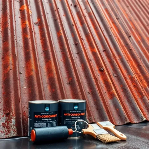 Czym pomalować zardzewiałą blachę na dachu