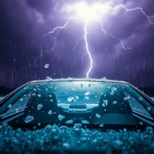 Dach panoramiczny a gradobicie