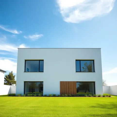 Dom piętrowy z płaskim dachem do 100m2