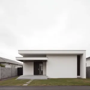 Dom z płaskim dachem