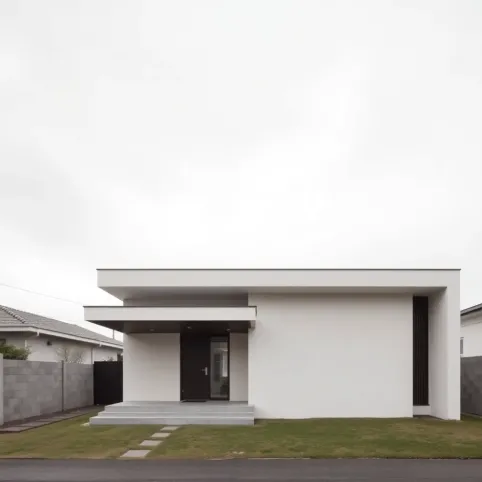 Dom z płaskim dachem