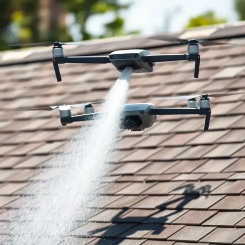 Dron do mycia dachu