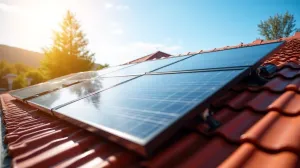 instalacja fotowoltaiczna na dachu pokrytym blachodachówką