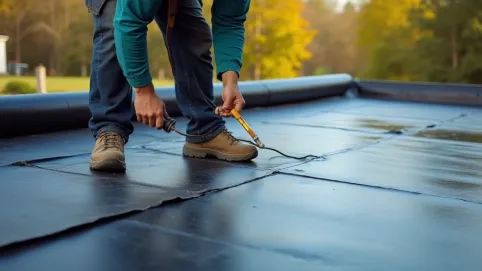 Jak kłaść papę na płaskim dachu