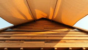 Jak składować drewno na dach