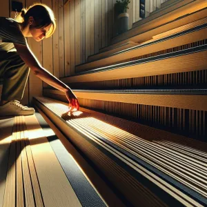 jak zamontować lamele przy schodach