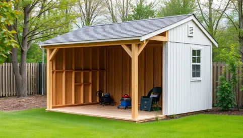 Jak zbudować wiatę z dachem jednospadowym