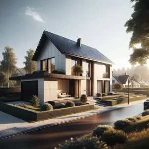 Jaka elewacja do czarnego dachu