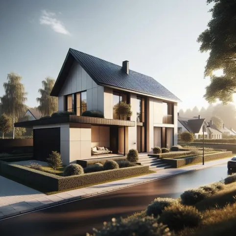 Jaka elewacja do czarnego dachu