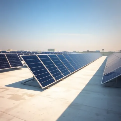 Jaki kąt paneli na dachu płaskim