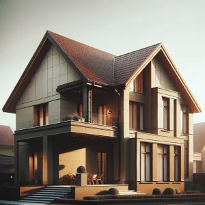 Jaki kolor elewacji do brązowego dachu