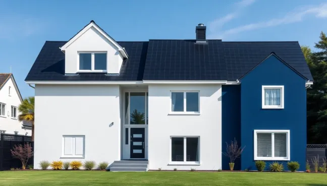 Jaki kolor elewacji do czarnego dachu