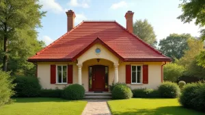 Jaki kolor elewacji do wiśniowego dachu