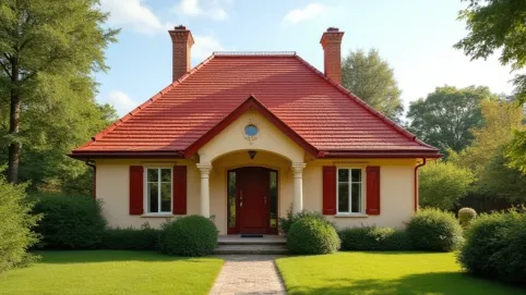 Jaki kolor elewacji do wiśniowego dachu