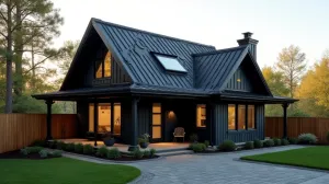 Jaki kolor ogrodzenia do czarnego dachu