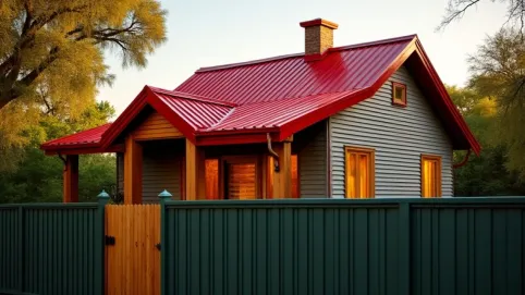 Jaki kolor ogrodzenia do czerwonego dachu