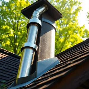 Komin do kozy przez dach