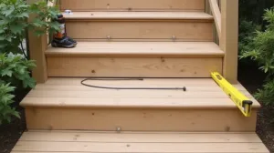 Montaż deski kompozytowej na schodach