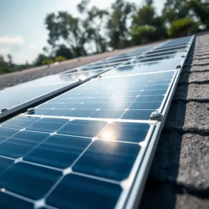 Montaż paneli fotowoltaicznych na dachu płaskim z papy