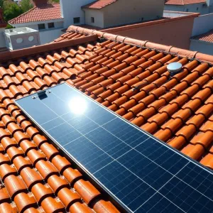 Montaż paneli fotowoltaicznych na dachu z dachówką