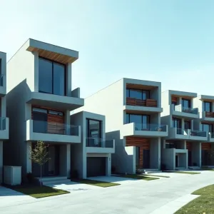 Nowoczesne domy piętrowe z płaskim dachem