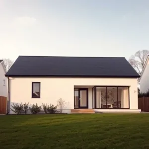 Nowoczesny dom z dachem jednospadowym