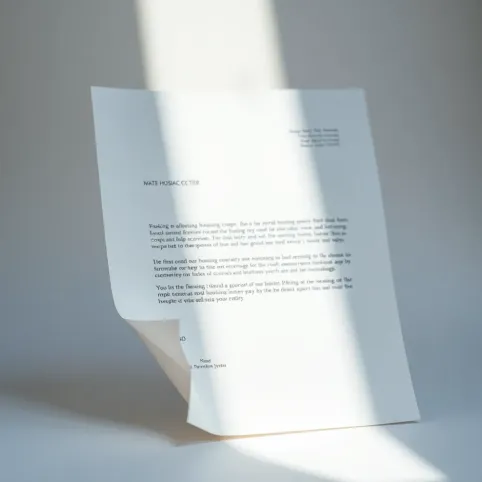 Pismo do spółdzielni mieszkaniowej w sprawie zalania z dachu