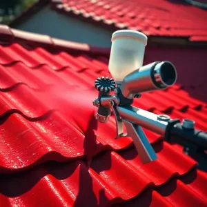 Pistolet natryskowy do malowania dachu