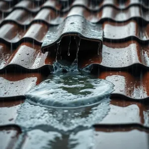 Przeciekający dach z dachówki