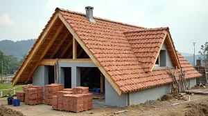 robocizna dachu dwuspadowego