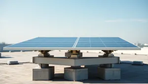 Stelaż do paneli fotowoltaicznych na dachu płaskim cena