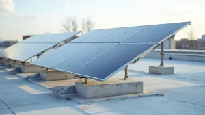 System montażu paneli fotowoltaicznych na dachu płaskim