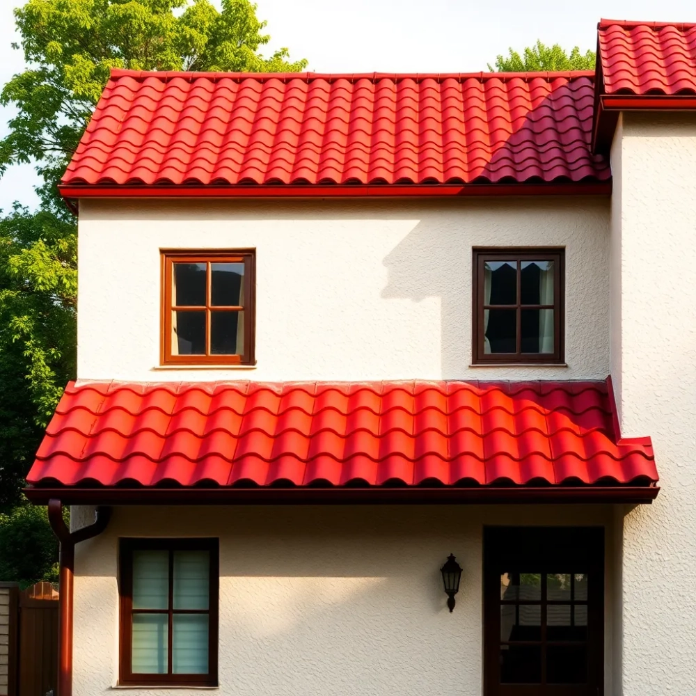 Wiśniowy dach jaka elewacja